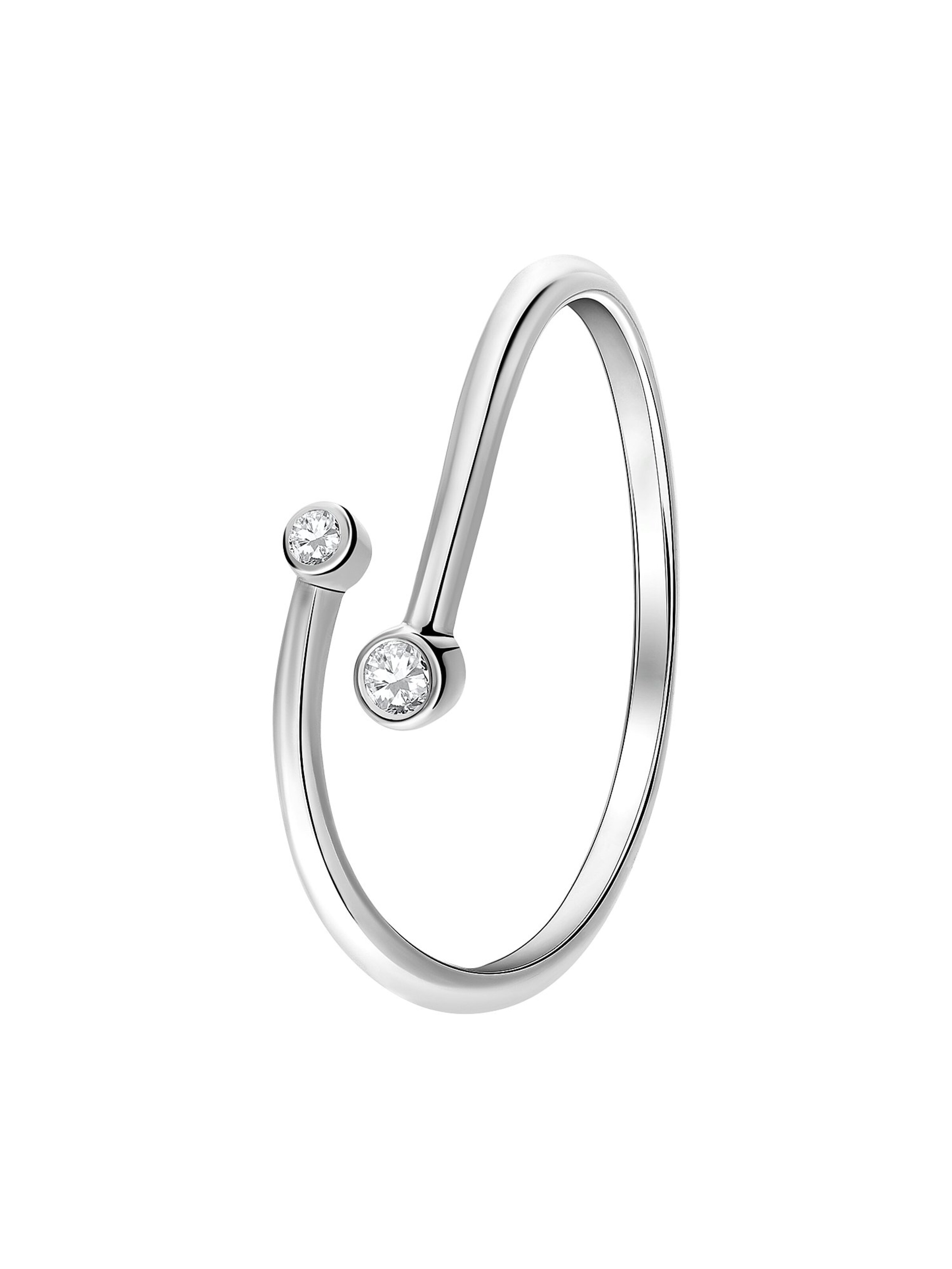 Lucardi Ring in Silber: Vorderseite