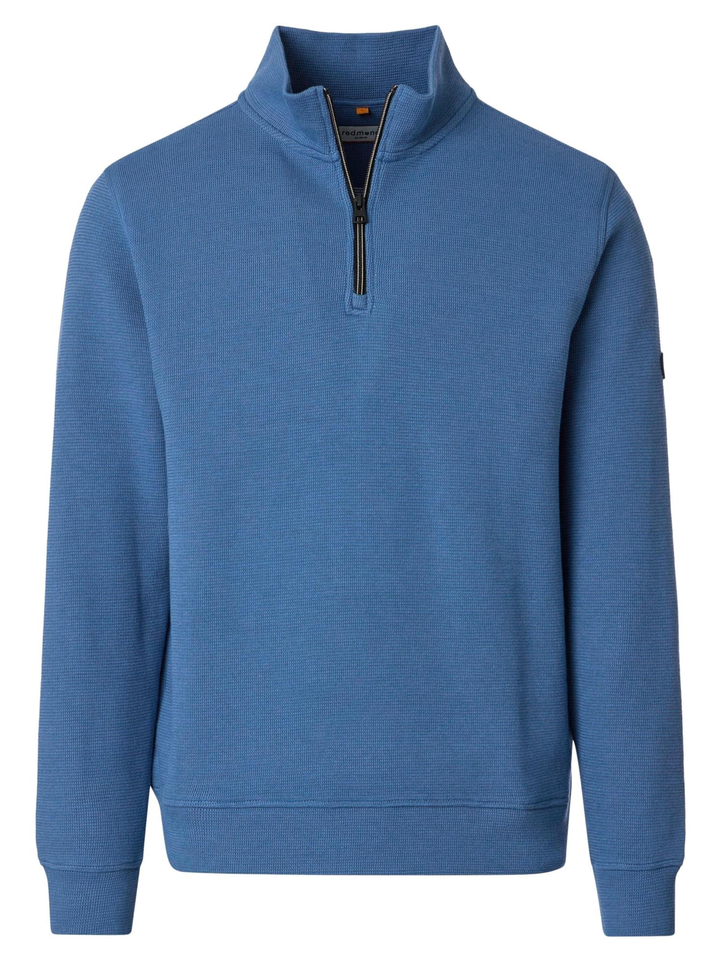 redmond Pullover 'Basic'‌‌‌ in Blau: Vorderseite