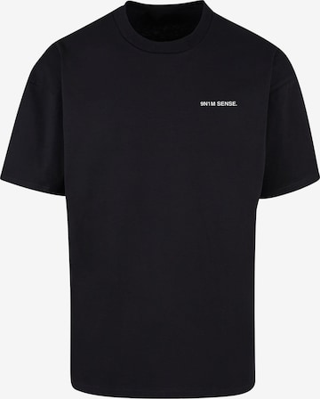 9N1M SENSE Shirt 'Blazing Horizon Palm' in Black: front