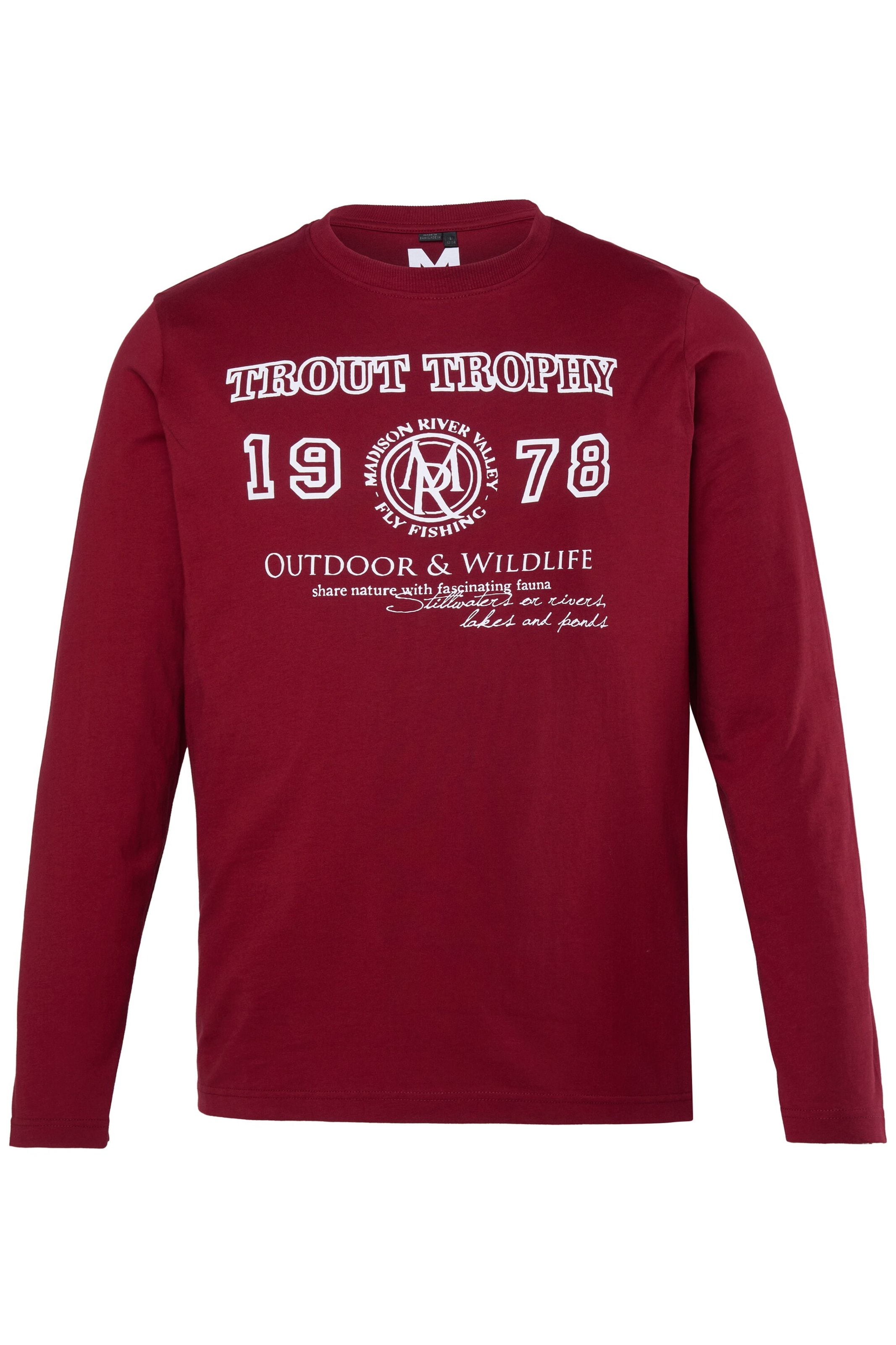 Men Plus Shirt in Rot: Vorderseite