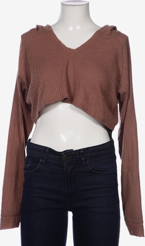 Urban Outfitters Sweatshirt & Zip-Up Hoodie in M in Brown: front