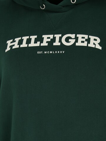 Felpa 'VARSITY' di Tommy Hilfiger Curve in verde