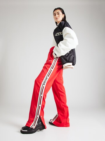 HUGO Loose fit Pants 'Naluise' in Red