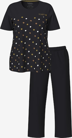 Ulla Popken Pyjama in Schwarz: Vorderseite