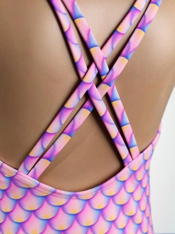 MYLILY Swimsuit 'Regenbogenfisch Badeanzug' in Pink