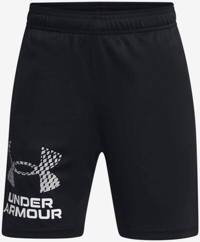 UNDER ARMOUR Workout Pants in Black / White, Item view