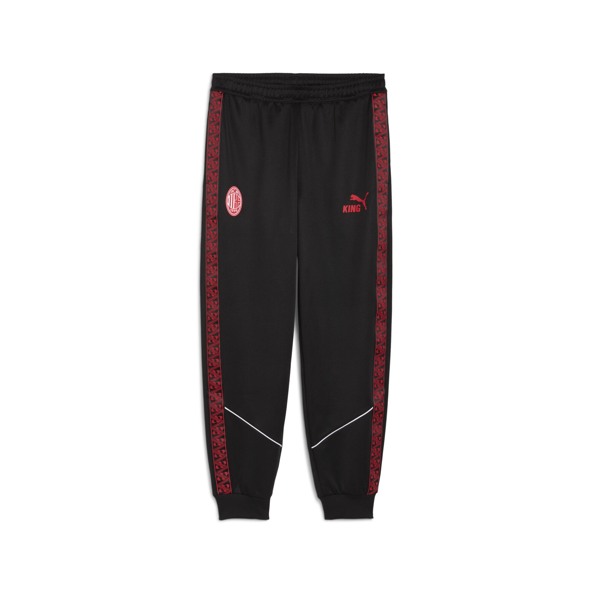PUMA Tapered Sports trousers 'AC Milan KING Anthem' in Black: front