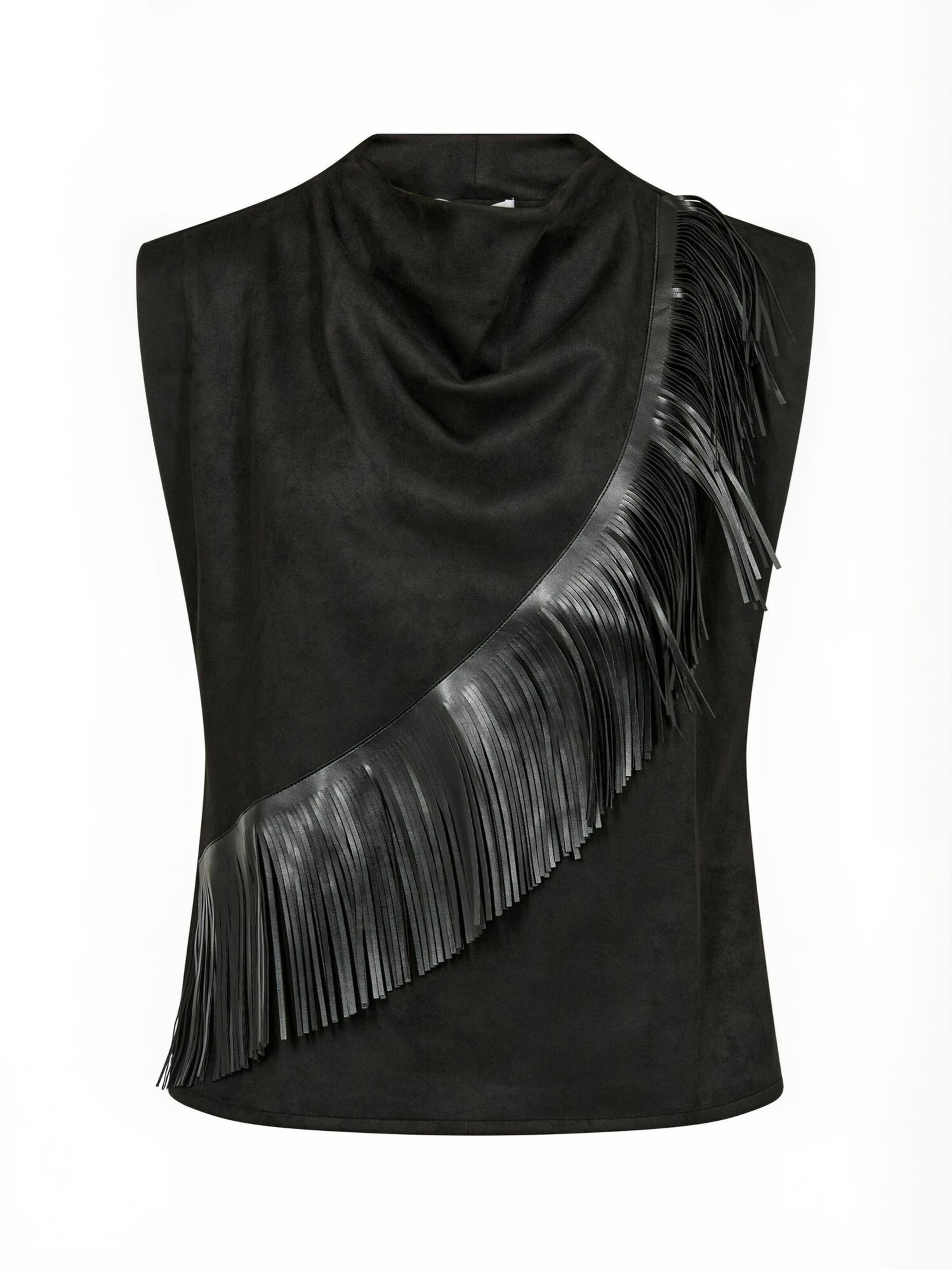 Haut ' BobbieCC ' co'couture en noir : devant