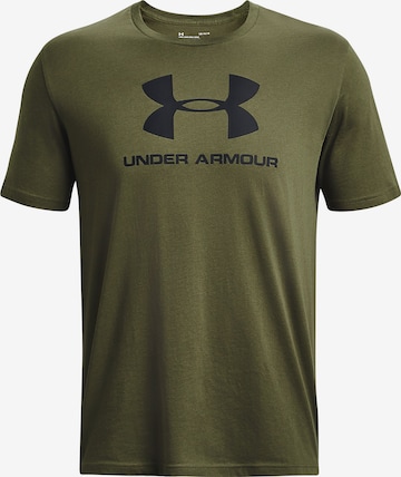 UNDER ARMOUR Regular Fit Funktionsshirt in Grün: predná strana