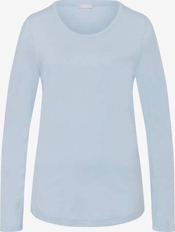 Hanro Pajama Shirt in Blue: front