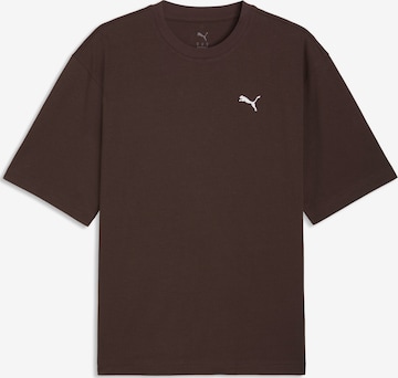 T-Shirt 'Wardrobe Ess' PUMA en marron : devant