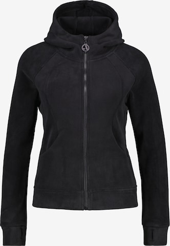 Jachetă fleece 'AyuAK F' de la alife & kickin pe negru: față