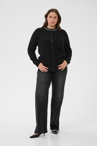 Cardigan 'Croxia' KAFFE CURVE en noir