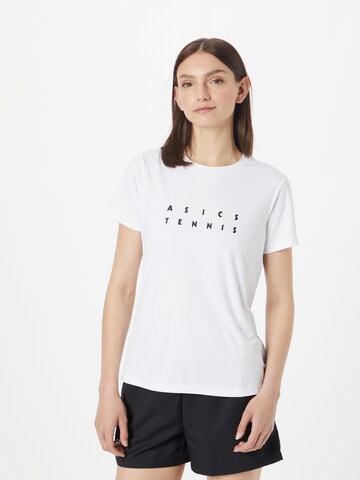 Tricou funcțional 'COURT' de la ASICS pe alb: față