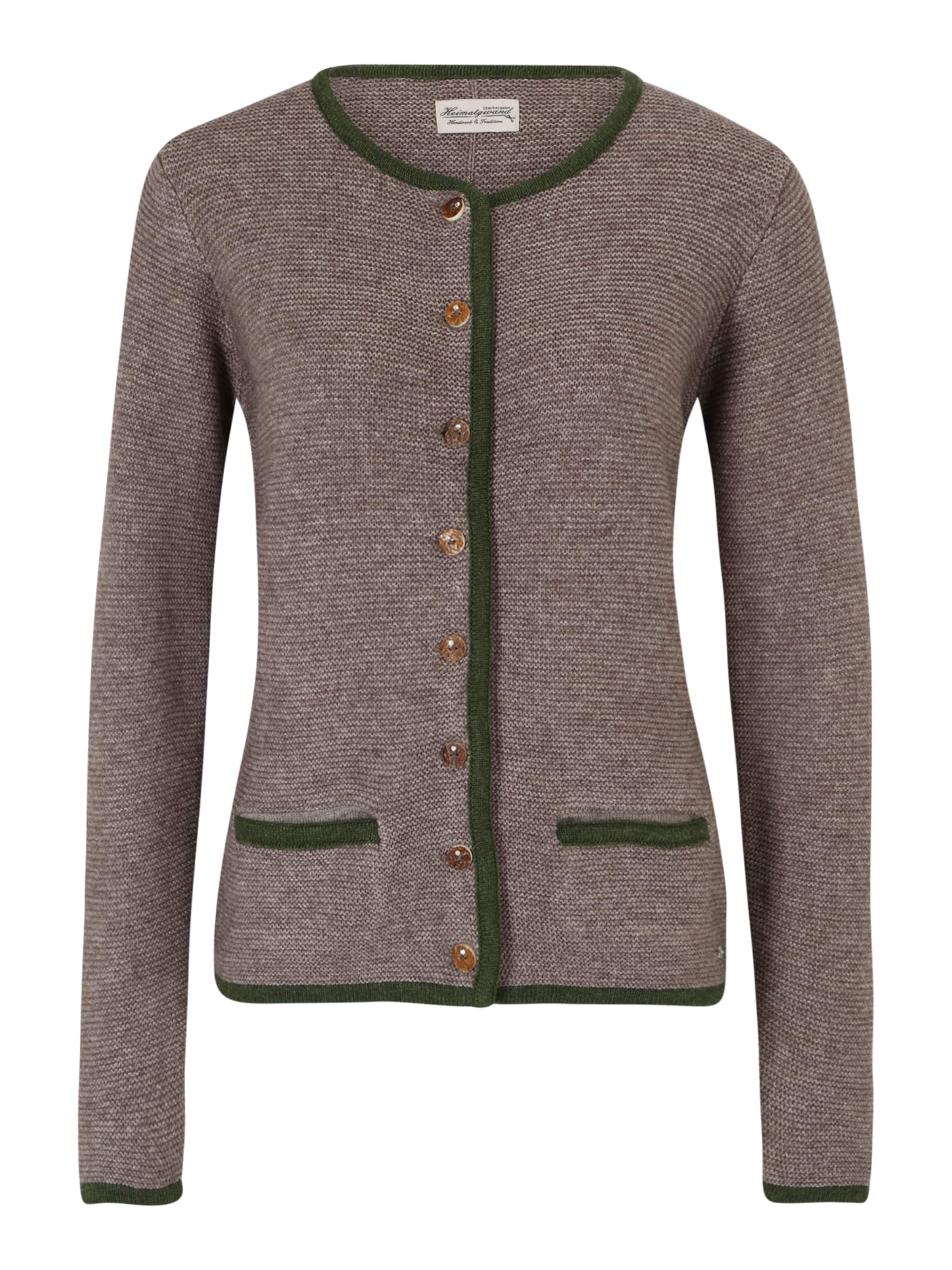 STOCKERPOINT Strickjacke 'Caro' in Braun: Vorderseite