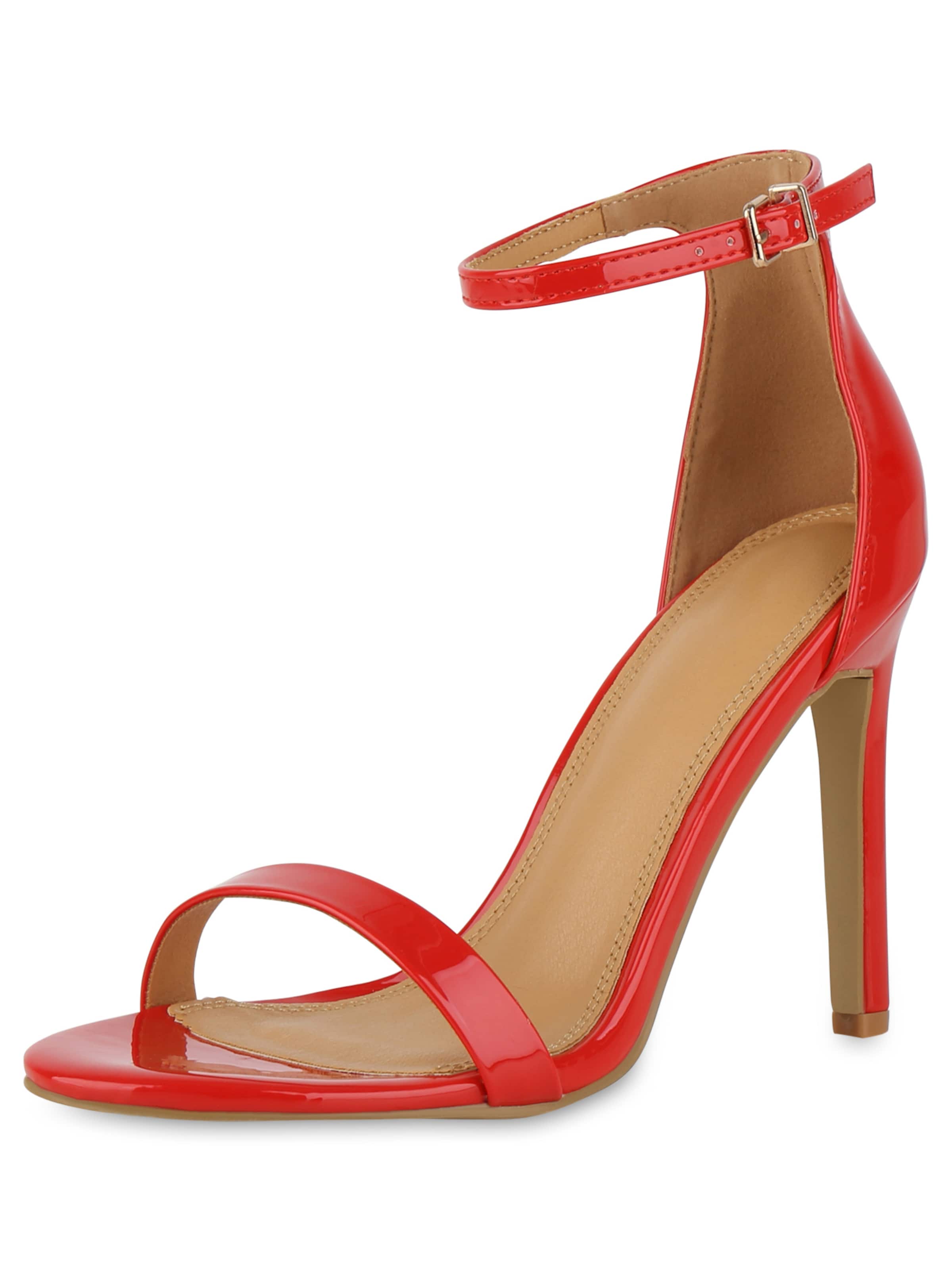 Red high heel sandals discount