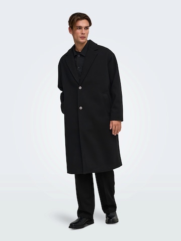 Only & Sons Mantel 'ONSSTANLEY' in Schwarz: Vorderseite