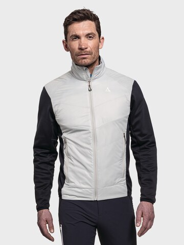 Schöffel Funktionele fleece-jas in Grijs: voorkant