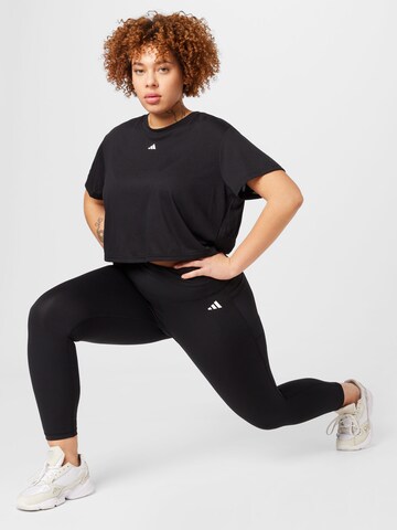 ADIDAS PERFORMANCE Funktionsbluse 'Studio ' i sort