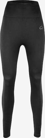 BeShaped Workout Pants 'Lichaam Boost' in Black: front