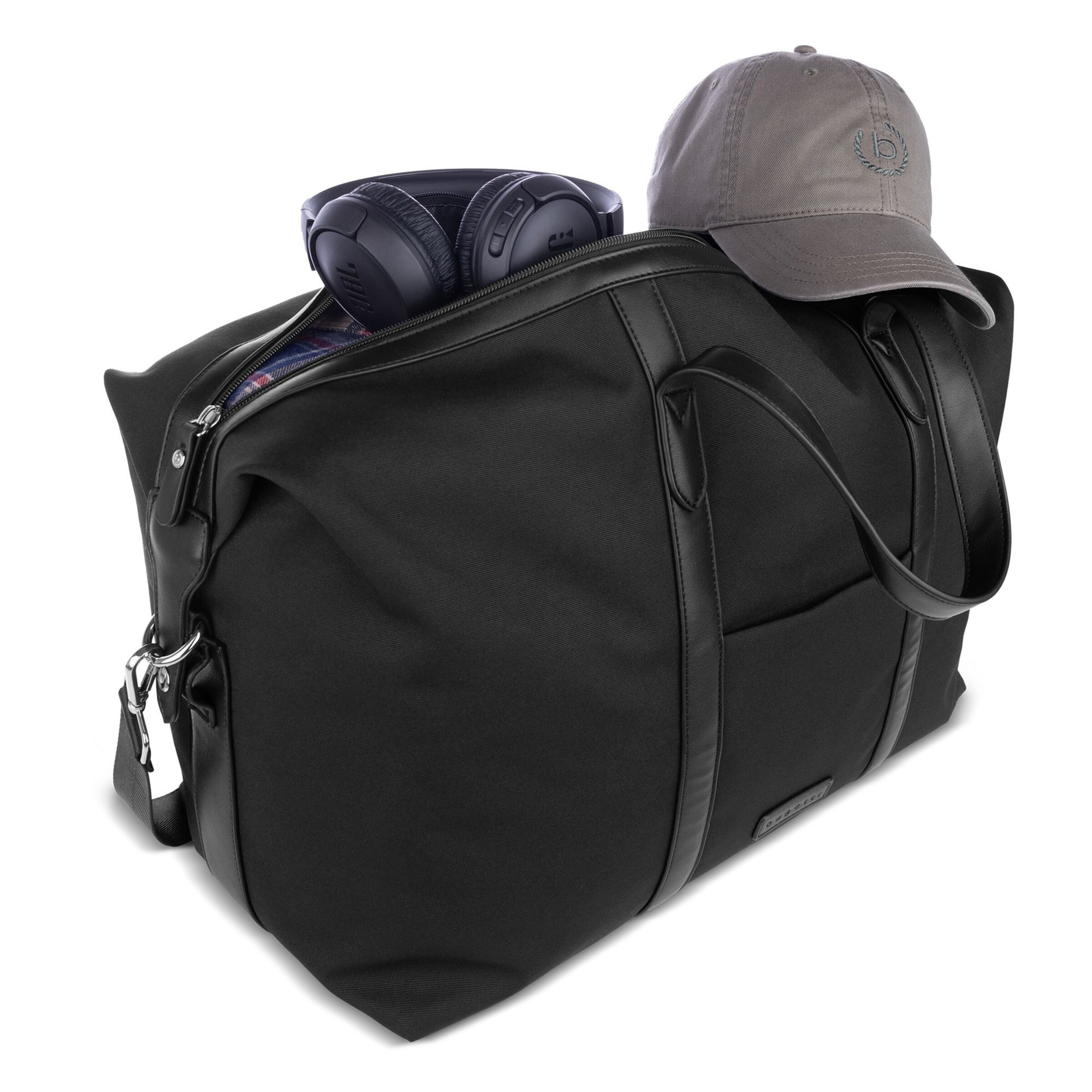 Borsa weekend 'Maro' di bugatti in nero