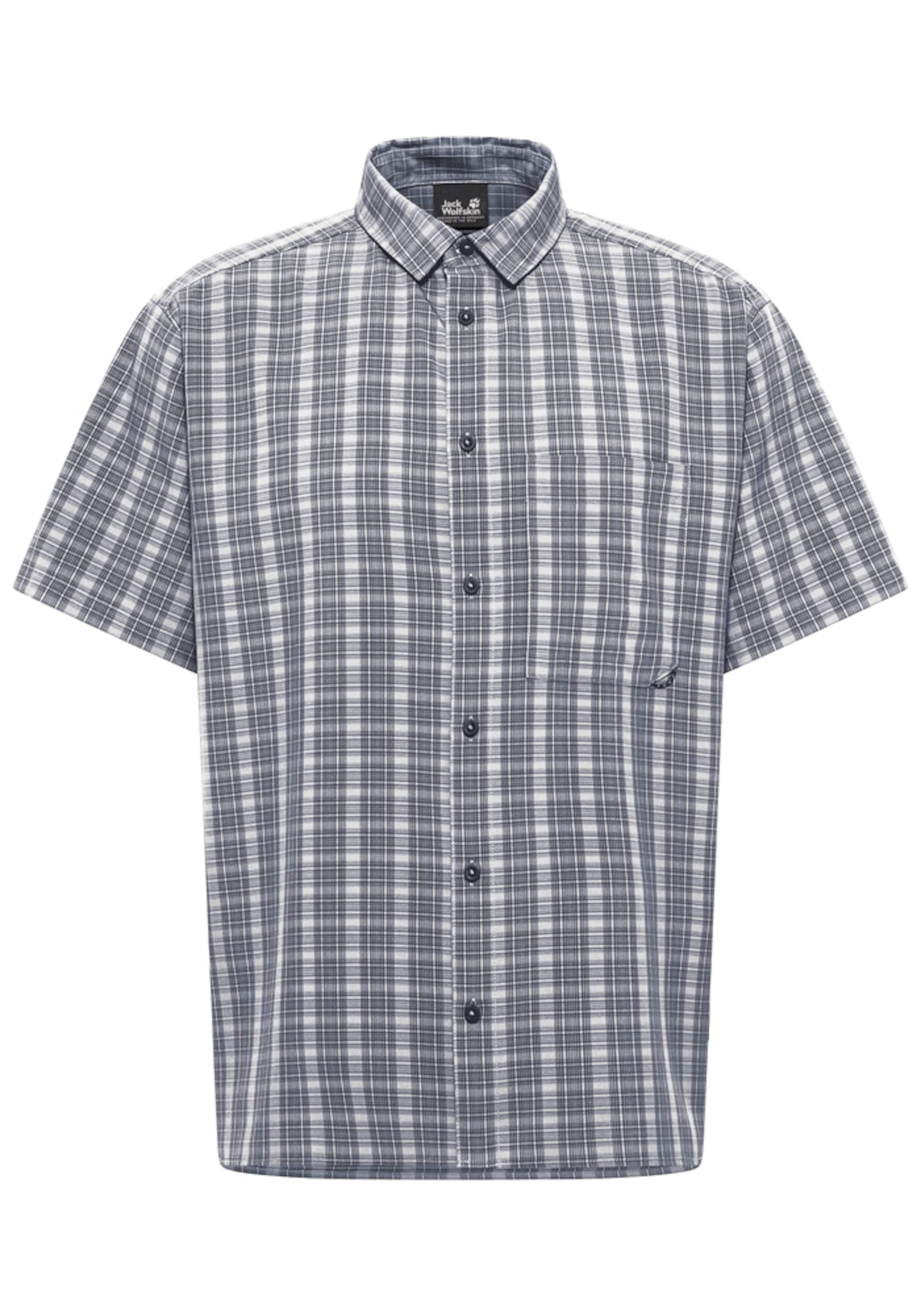 JACK WOLFSKIN Funktionshemd 'Meseta' in Weiß: Vorderseite