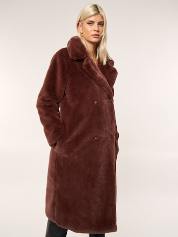 ABOUT YOU x Laura Giurcanu Winter Coat 'Amy' in Brown