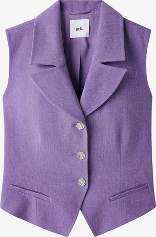 Gilet adl en violet : devant