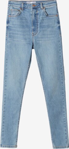 Skinny Jean Bershka en bleu : devant