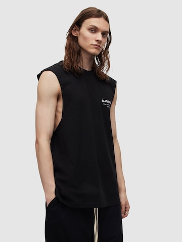 melns AllSaints T-Krekls 'UNDERGROUND': no priekšpuses