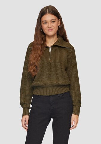 QS Pullover in Braun: Vorderseite