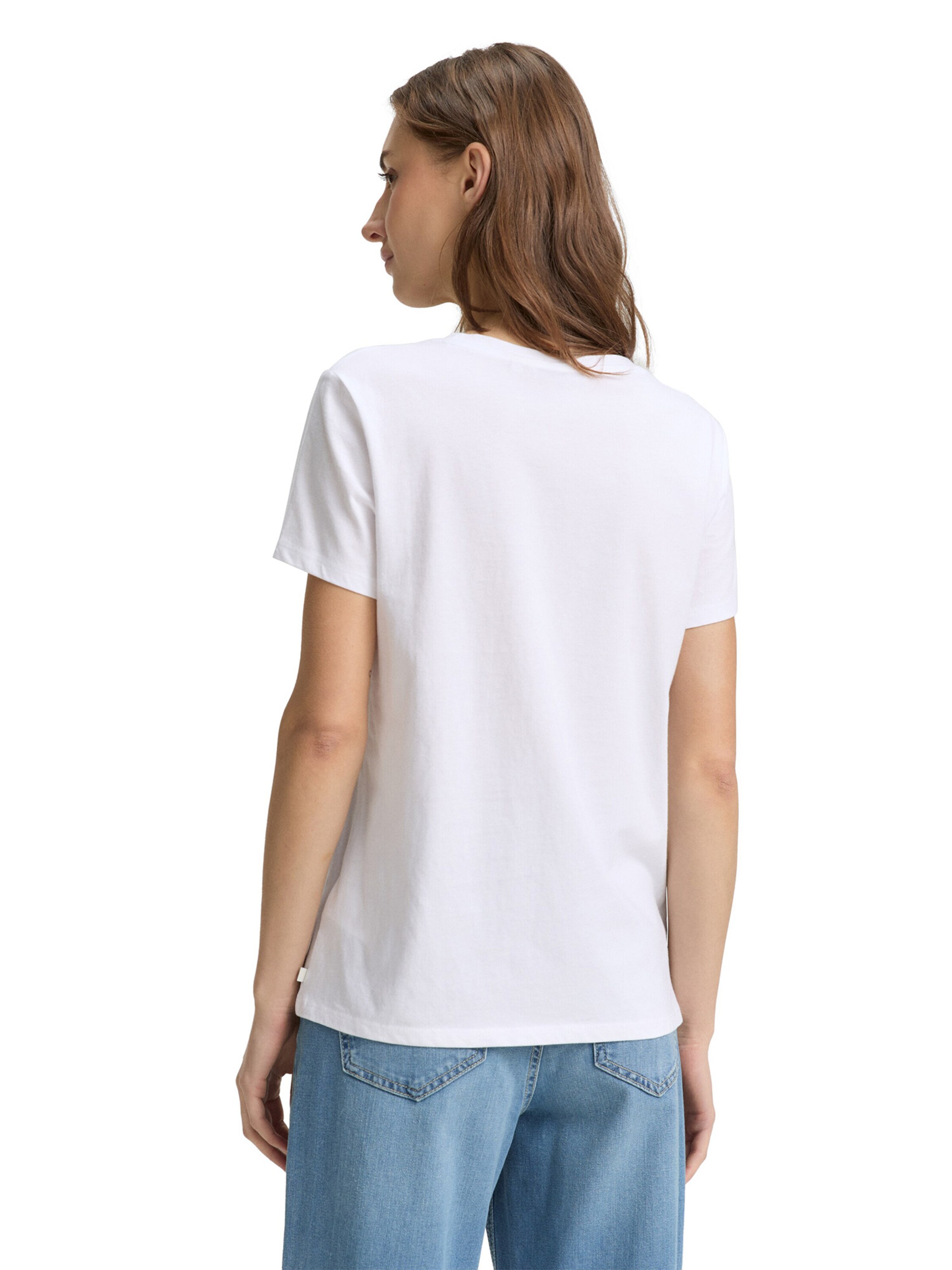 TOM TAILOR DENIM Футболка в Белый