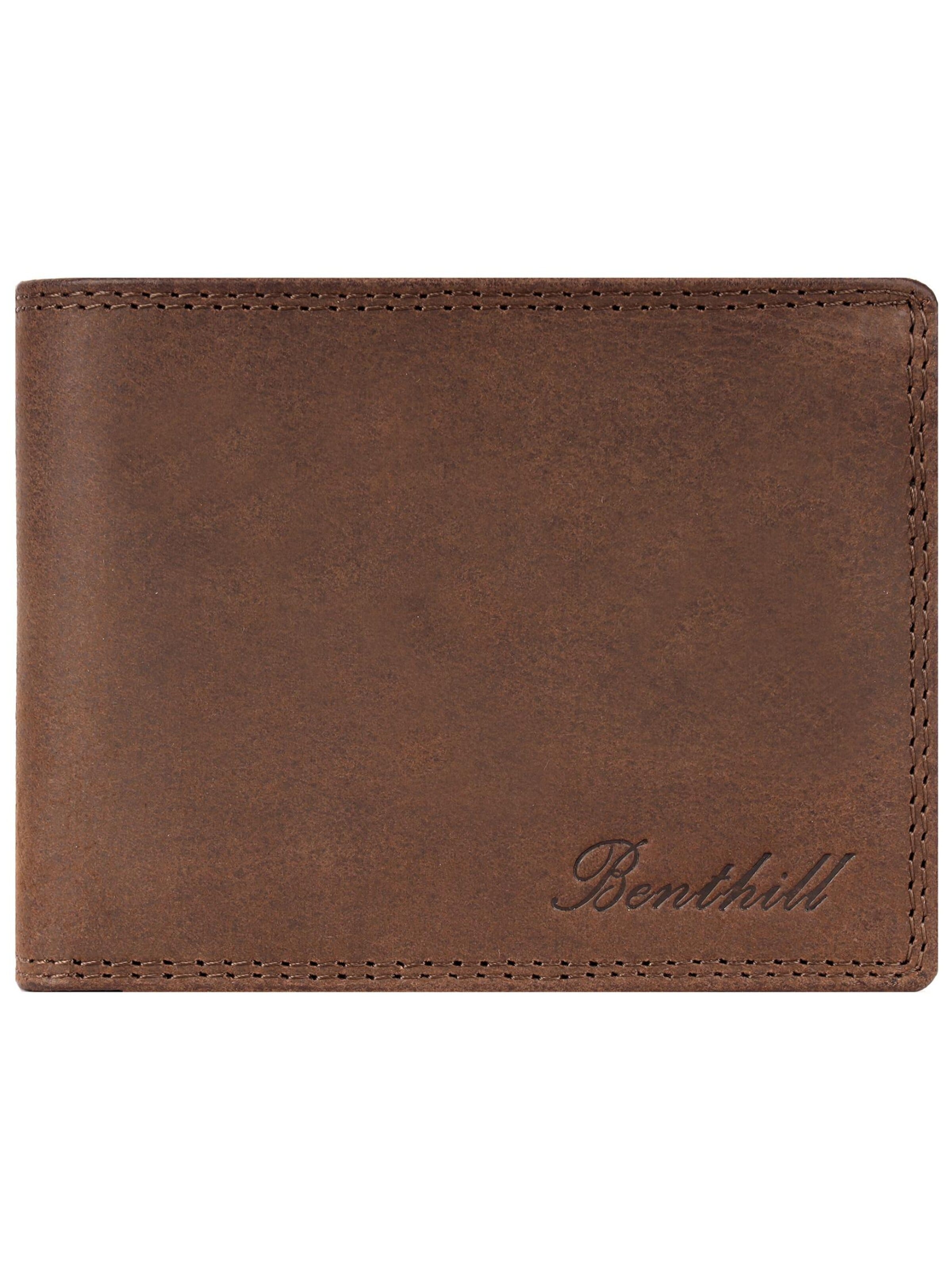 Benthill Wallet in Brown: front