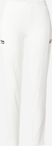 ELLESSE Slim fit Pants in White: front