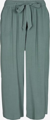 Wide Leg Pantalon à pince 'Radia' Soyaconcept en vert : devant