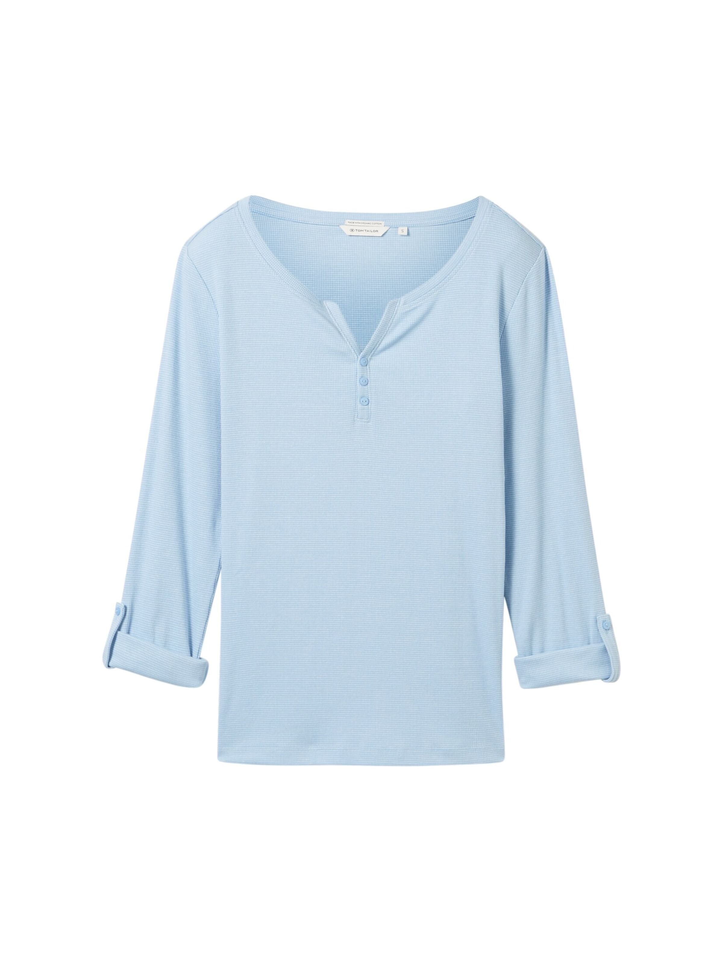 TOM TAILOR Shirt in Blauw: voorkant