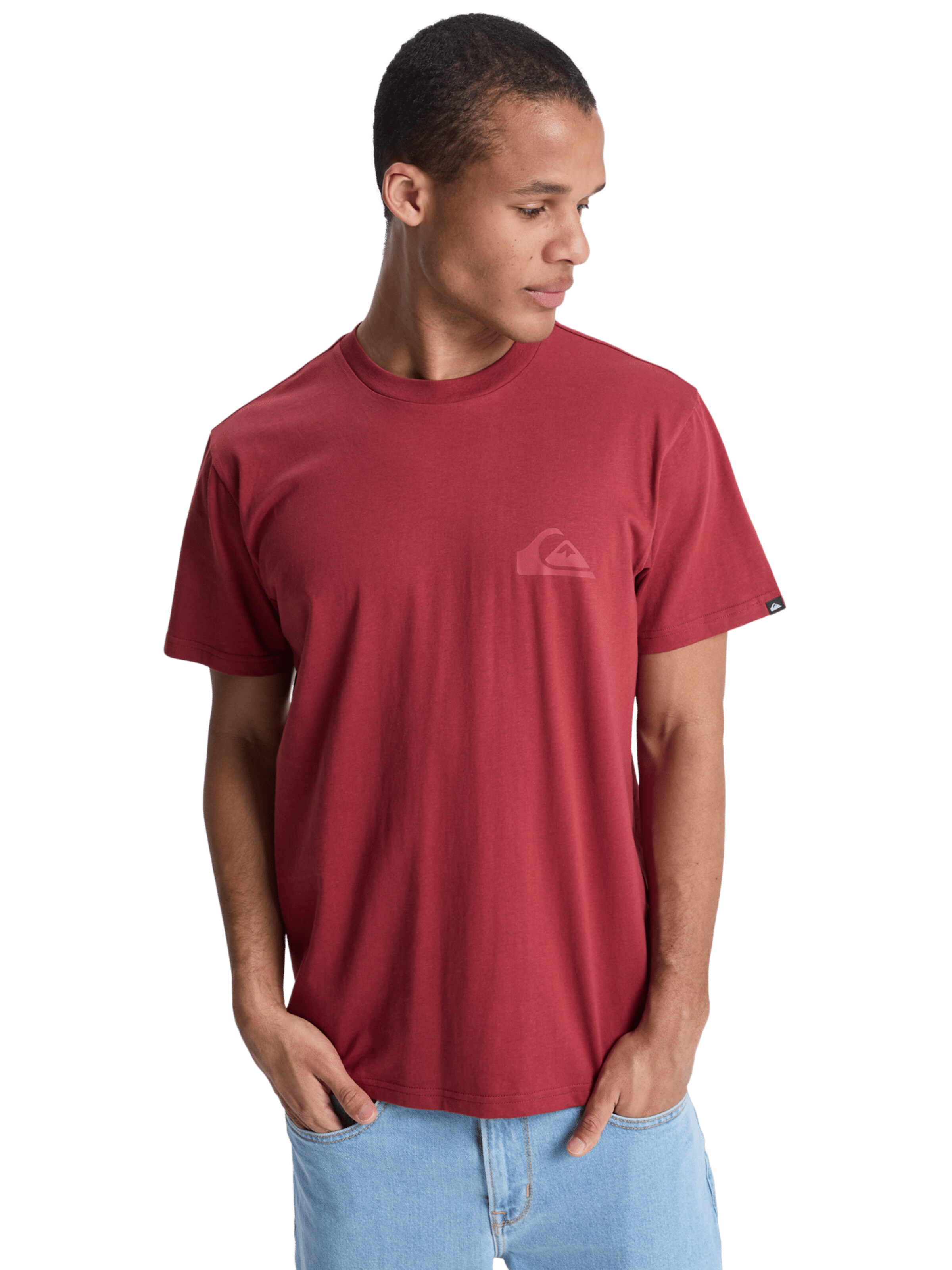 QUIKSILVER Performance Shirt 'Ev Mini Logo' in Red: front