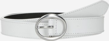 Calvin Klein Jeans Riem 'CLASSIC' in Wit: voorkant