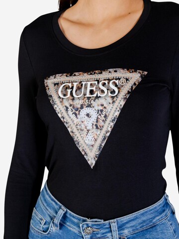 Maglietta 'LEO TRIANGLE' di GUESS in nero