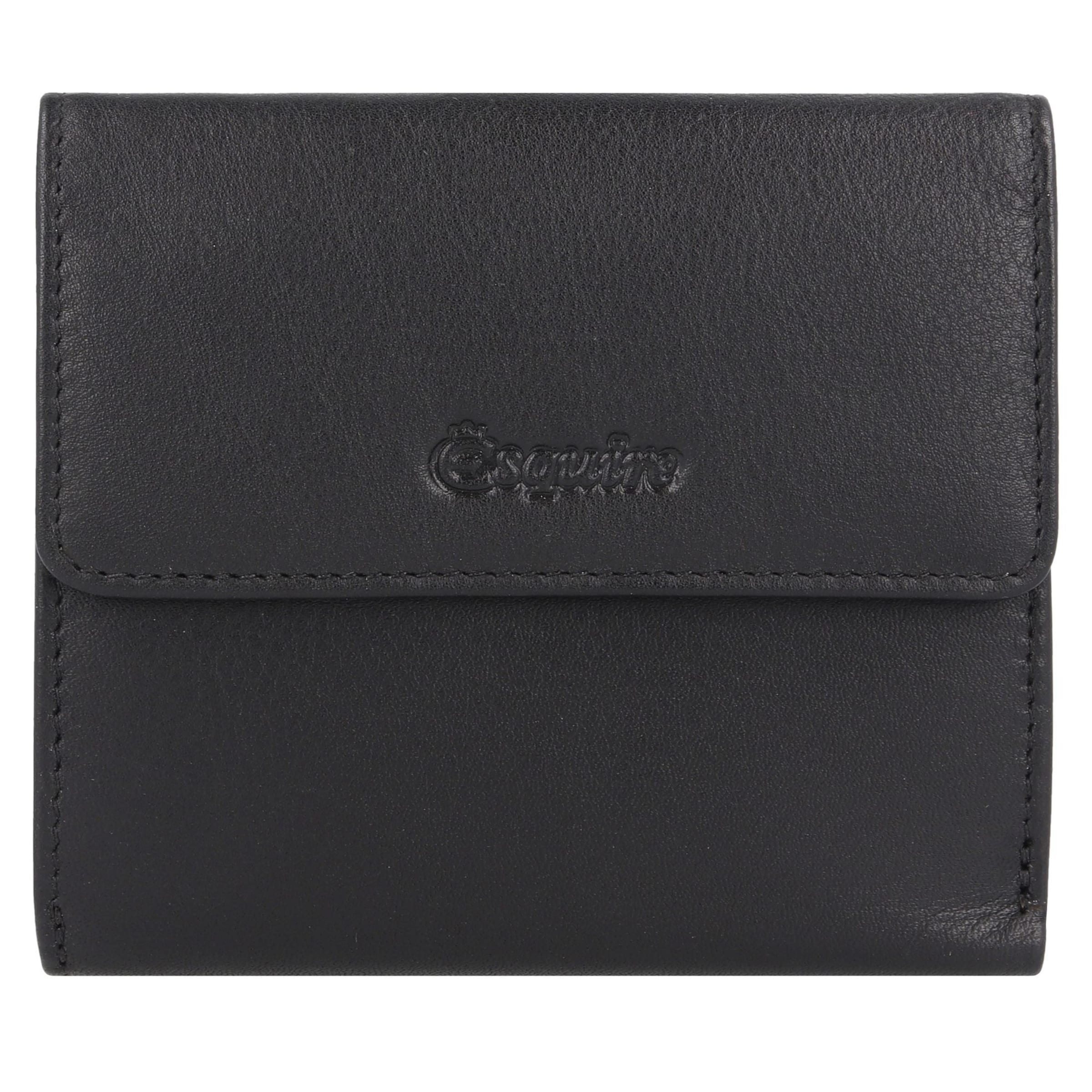 Portamonete di Esquire in nero: frontale