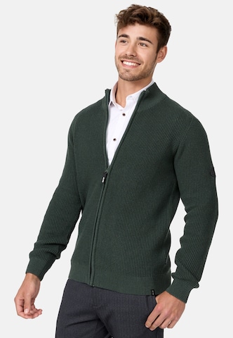 INDICODE JEANS Knit Cardigan in Green: front