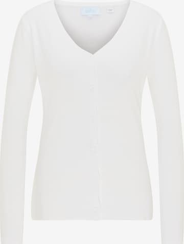 usha BLUE LABEL Knit Cardigan in White: front