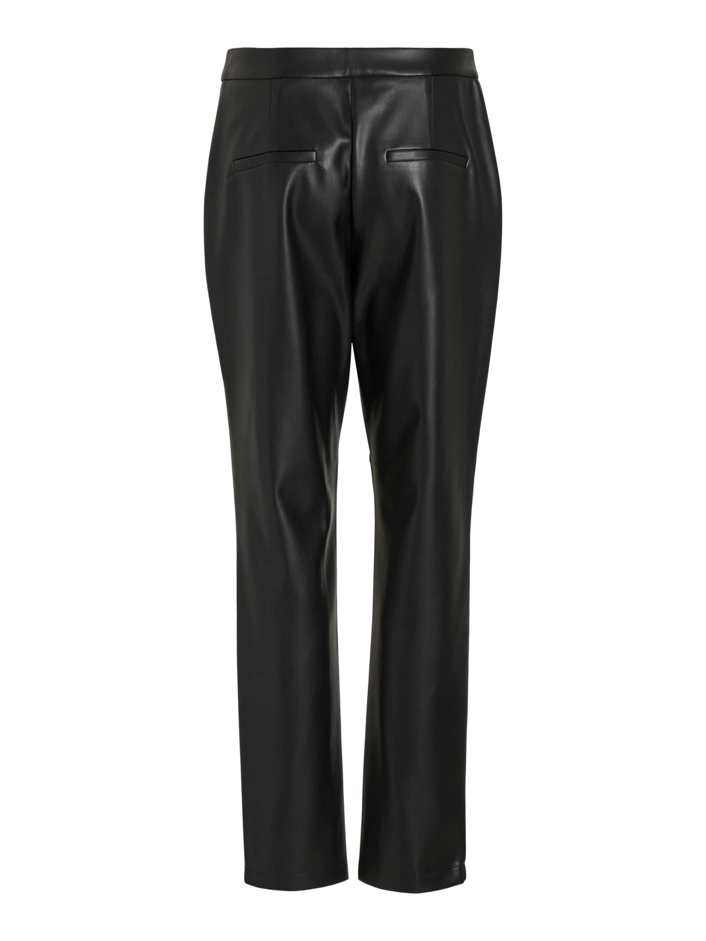 VILA Szabványos Nadrág 'PEN' - fekete