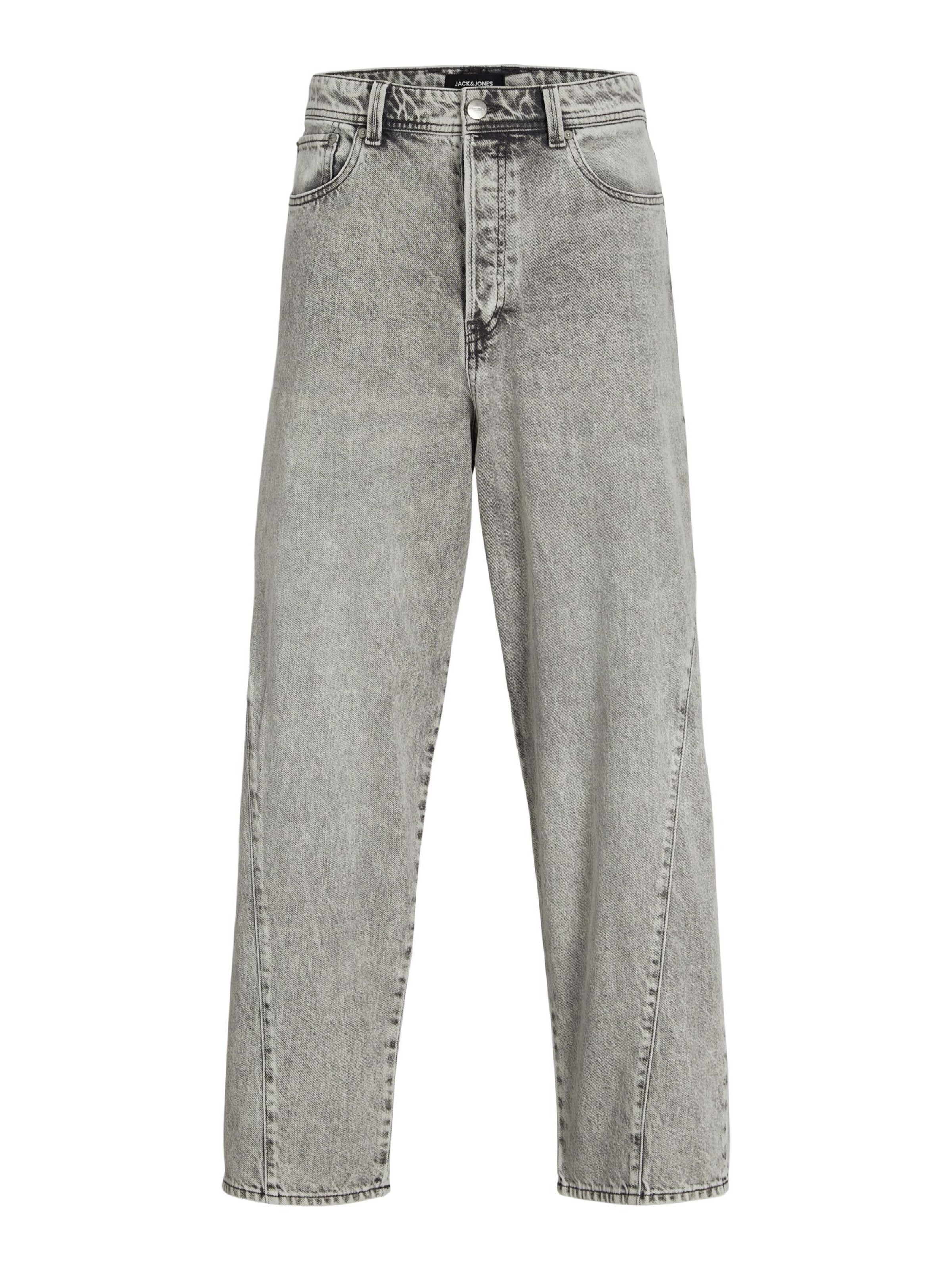 JACK & JONES Baggy Jeans 'JJIron JJMason' in Grau: Vorderseite