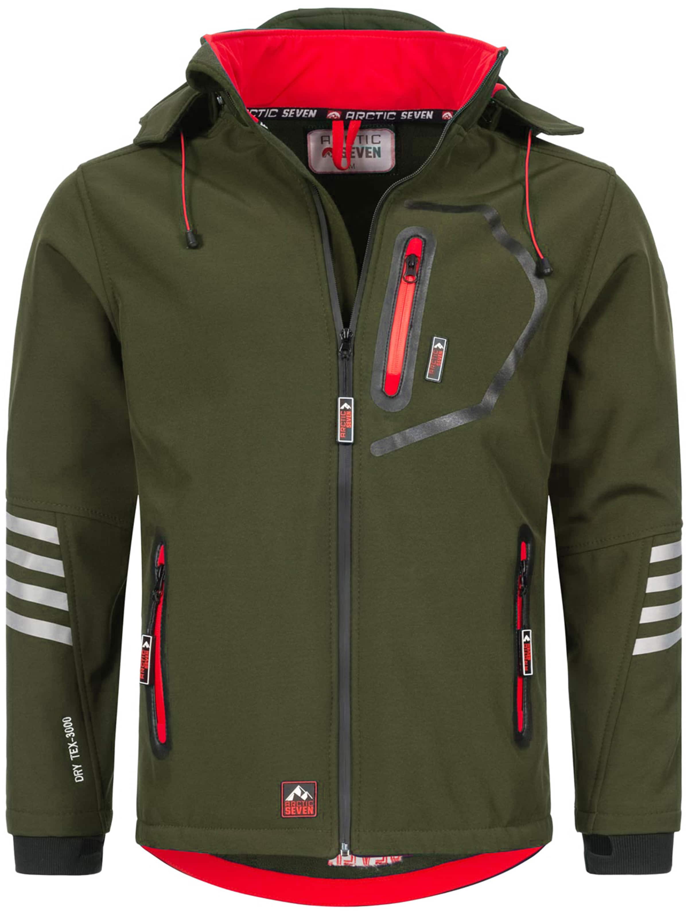 Arctic Seven Between-season jacket in Green: front