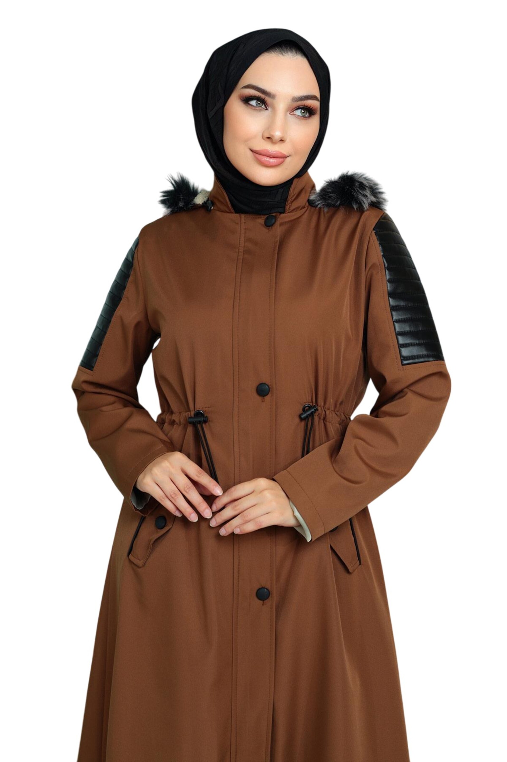 MODAMIHRAM Between-Seasons Coat in Brown