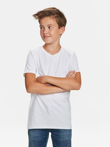 T-Shirt WE Fashion en blanc : devant