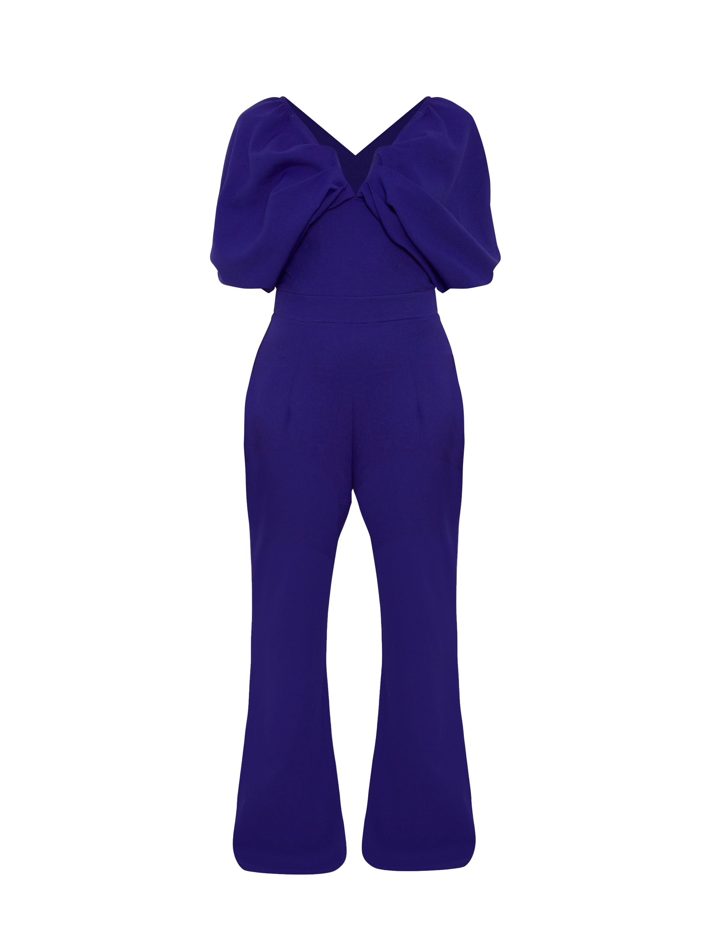 Chi Chi London - Jumpsuit 'Fledermausärmel' en azul: frente