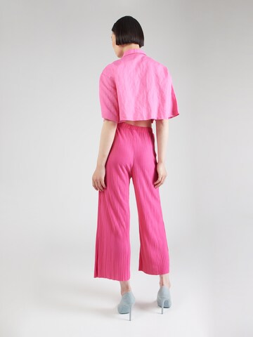 VILA Wide Leg Hose 'PLISA' in Pink