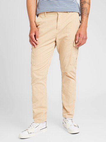 Tommy Jeans regular Παντελόνι cargo 'AUSTIN' σε μπεζ: μπροστά